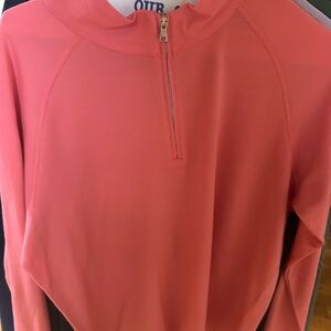 Peter Millar Coral quarter Zip Up Sweater